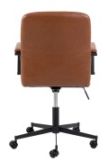 Fotel biurowy Flora PU brązowy - ACTONA